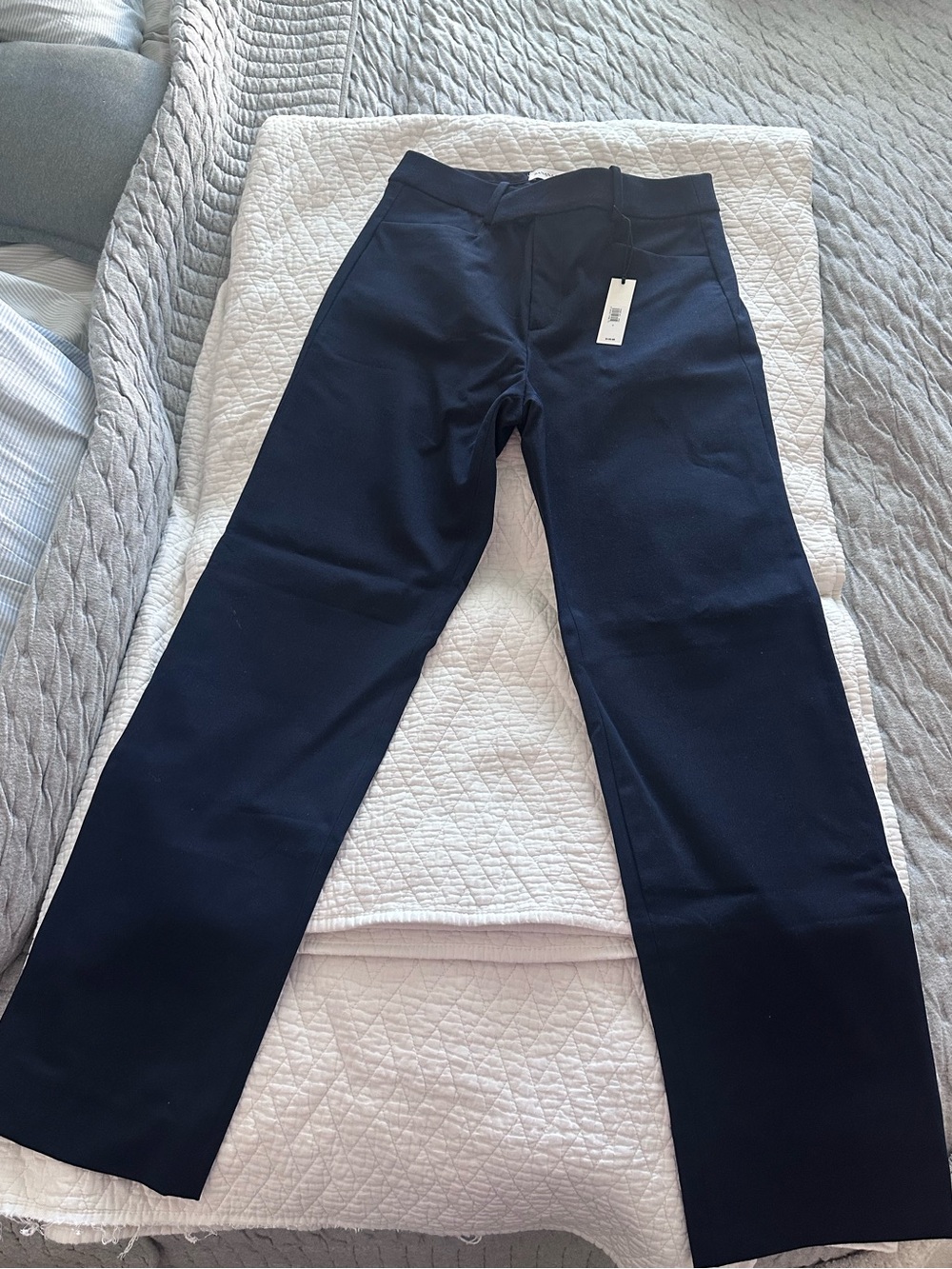 NWT Banana Republic Navy Mid-Rise Straight-Leg Women's Sloan Pant